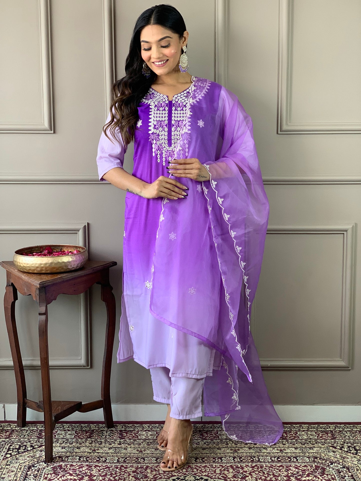 Beautiful Designer Kurta With Pant And Dupatta