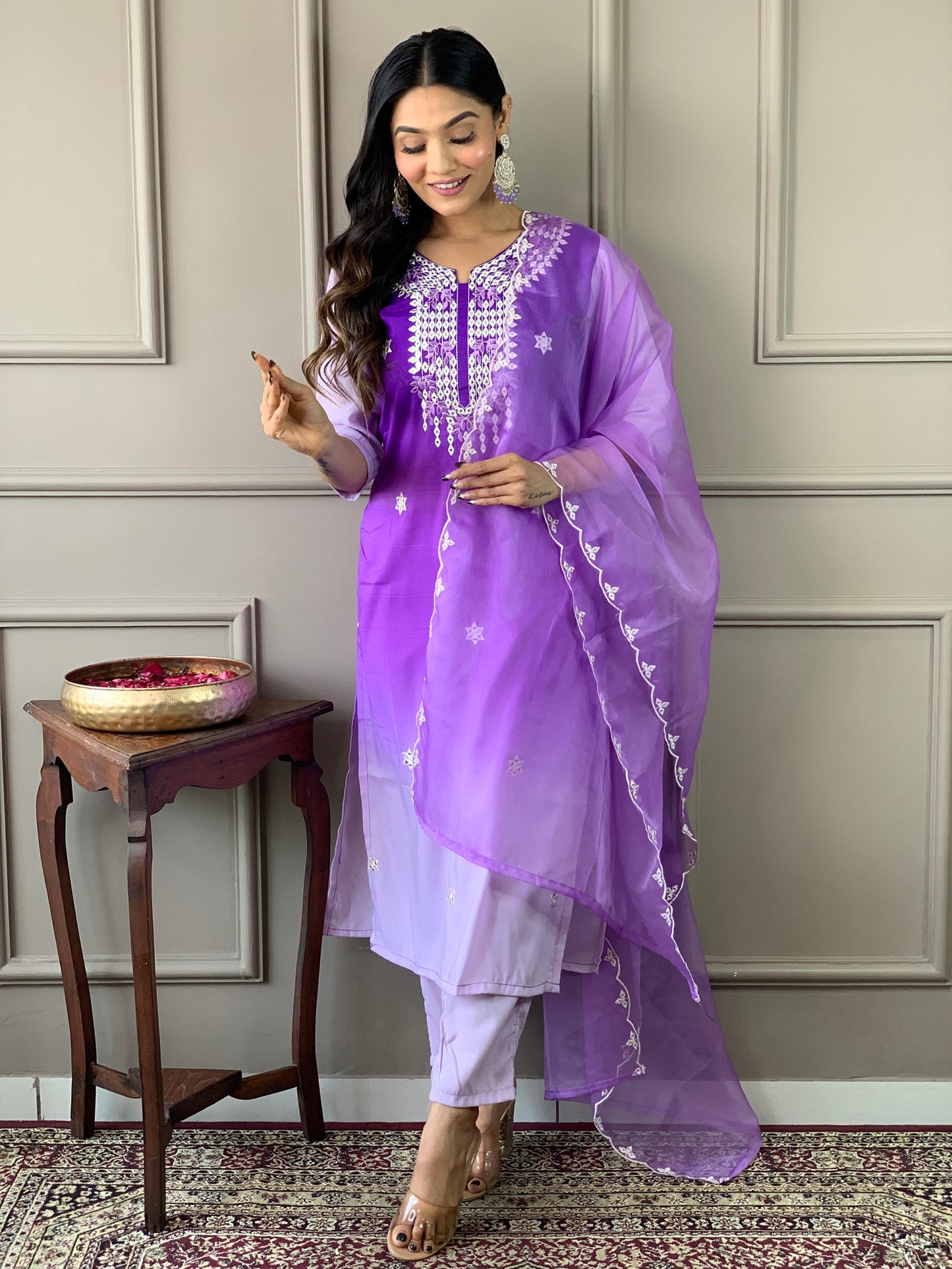 Beautiful Designer Kurta With Pant And Dupatta