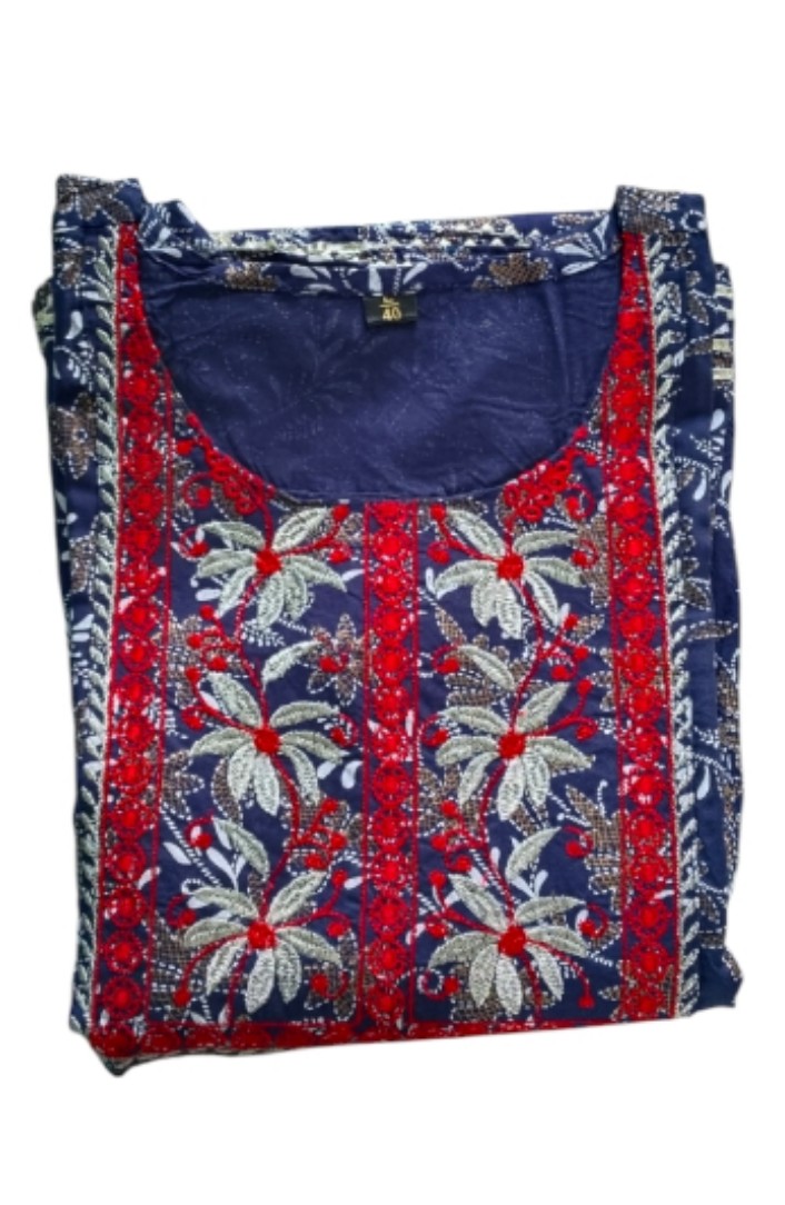 Maverick Blue Anarkali kurti