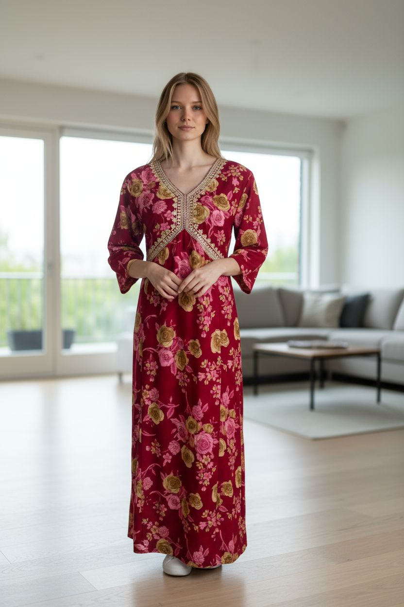 Maverick Red Anarkali Kurti