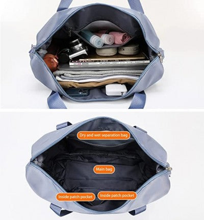 WATERPROOF FOLDING CARRY LUGGAGE BAG WITH POCKET