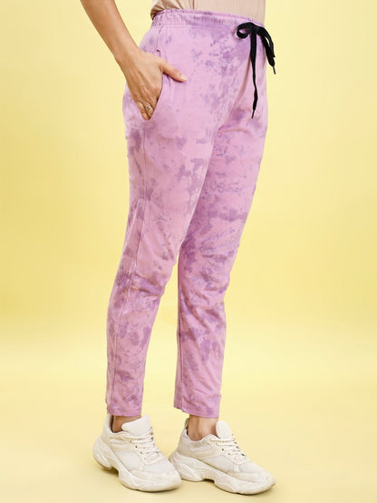 Beautiful Simple Tie Die printed Bottom and T-shirt set