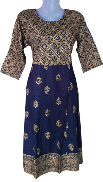 Averick blue printed kurti
