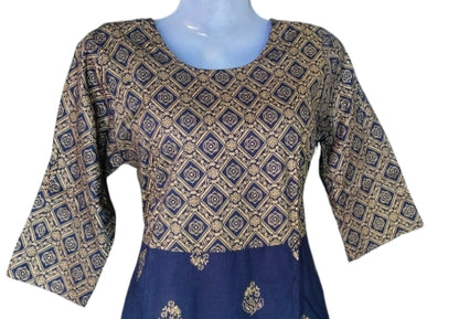Averick blue printed kurti