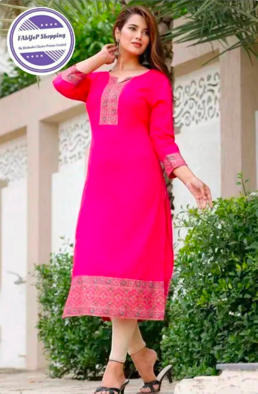 Averick pink kurti