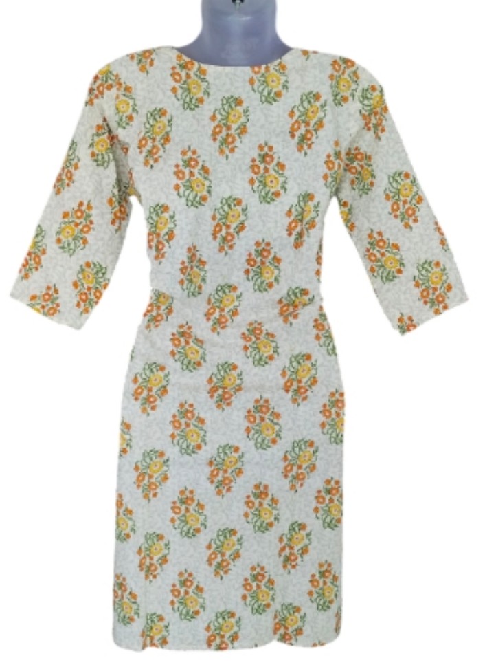 Maverick Off white cotton 2 Piece Salwar Suit