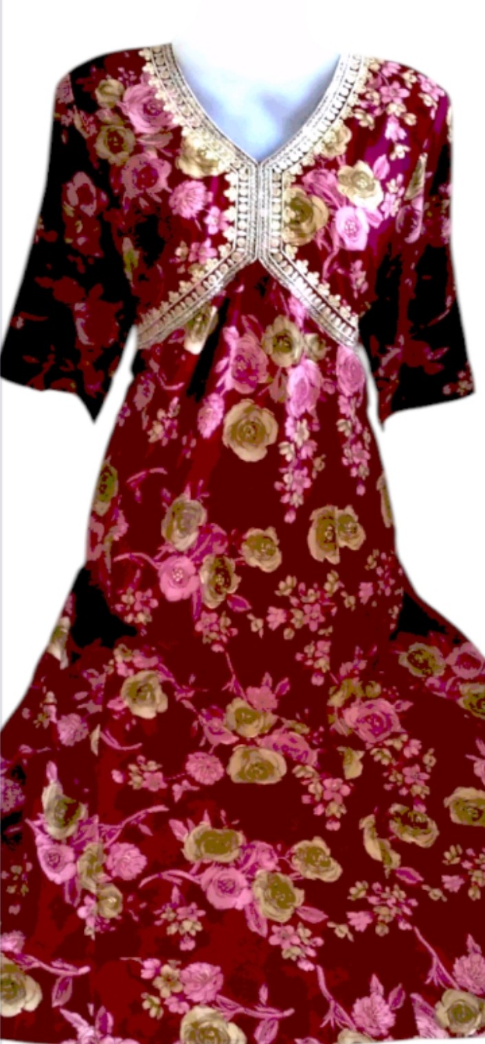 Maverick Red Anarkali Kurti