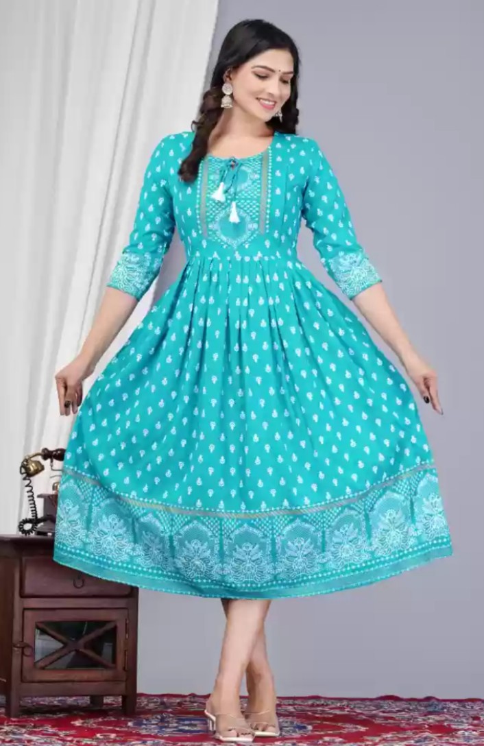 Averick Blue Maternity kurti