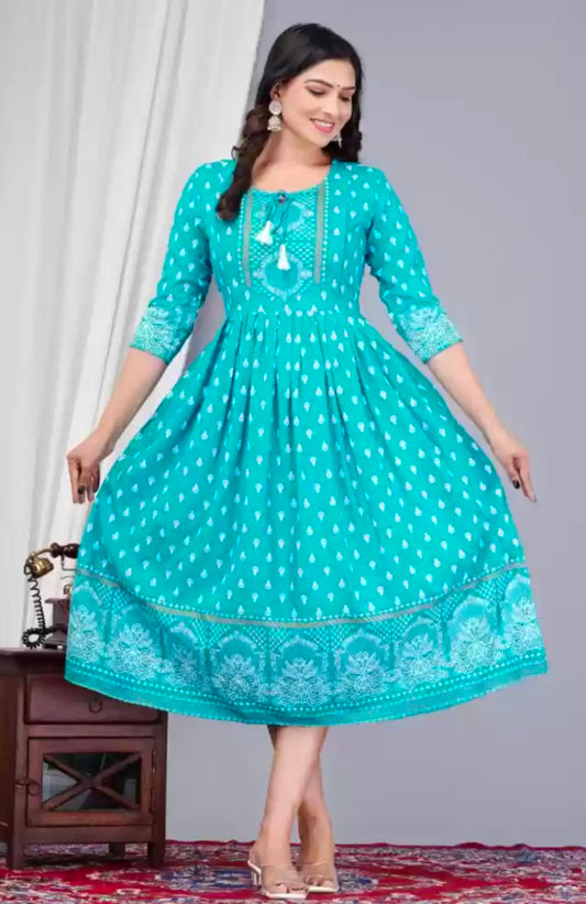 Averick Blue Maternity kurti