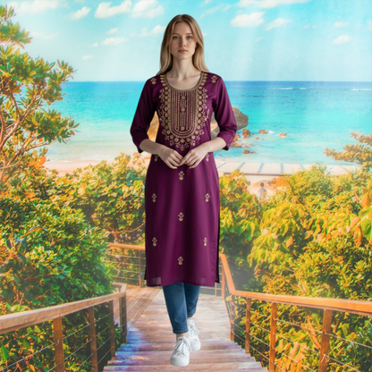 Maverick Embroidery kurti